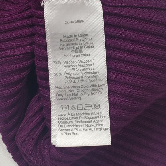 Madewell Mockneck Tank Sweater Set Women Size XXS Wine Ivory 2 Items [N0305] NWT - Picture 14 of 16